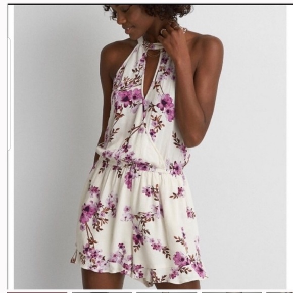 American Eagle Outfitters Pants - AEO Mock Neck Romper